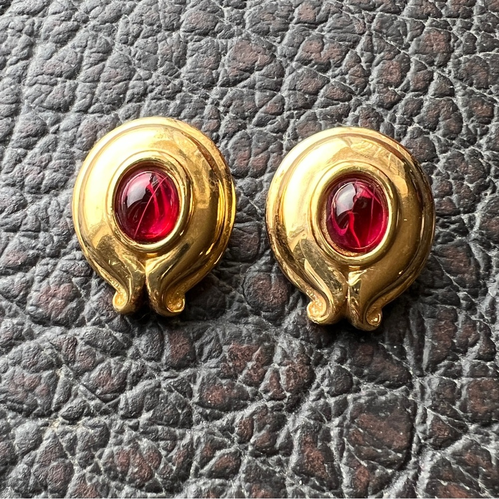 Fendi Authentic 1980s Fendi ClipOn Earrings Vintage … Gem